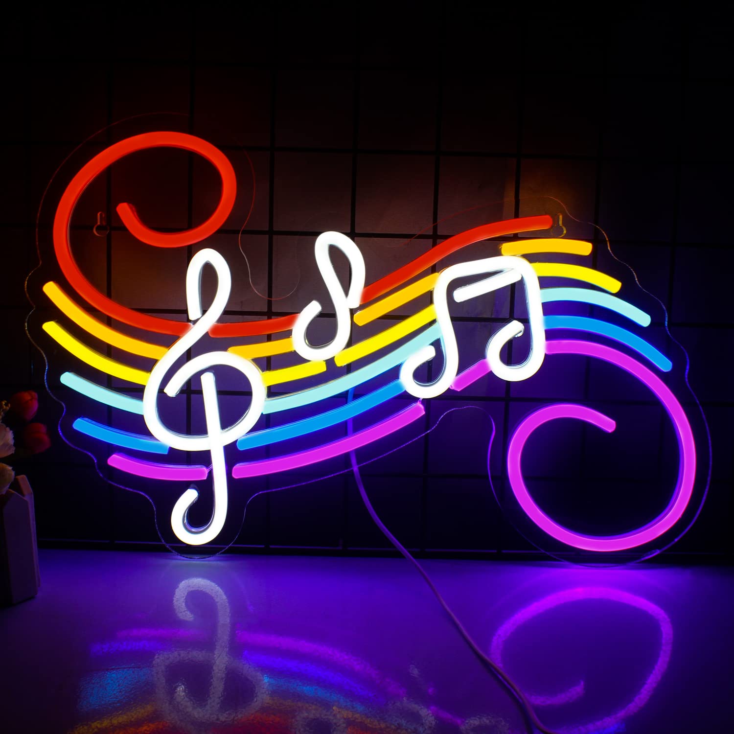 Wedding Led - 음악 노트 네온사인 맞춤 제작 가능한