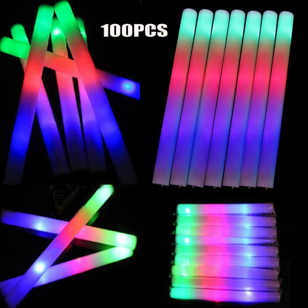 Wedding Supply Bulk - 글로우 스틱 대량 100개 LED 라이트업