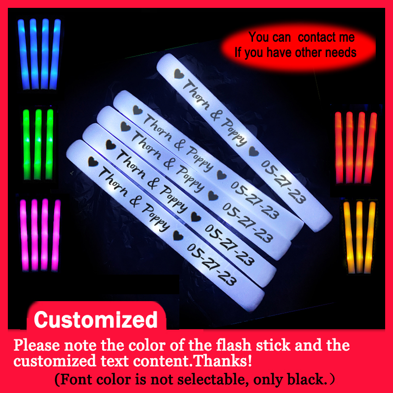 20/30/40Pcs RGB LED 글로우 폼 스틱 대 - Wedding Supply Bulk 리뷰 및 가격