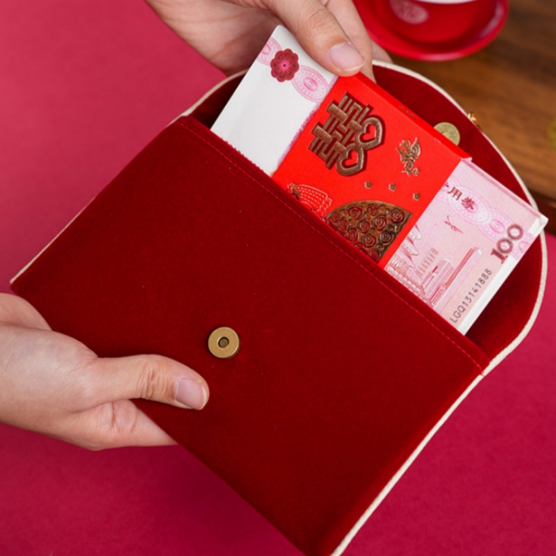 1Pcs 여러 패턴 웨딩 레드 봉투 최고의 소원 자수  - Wedding Envelopes 리뷰 및 가격