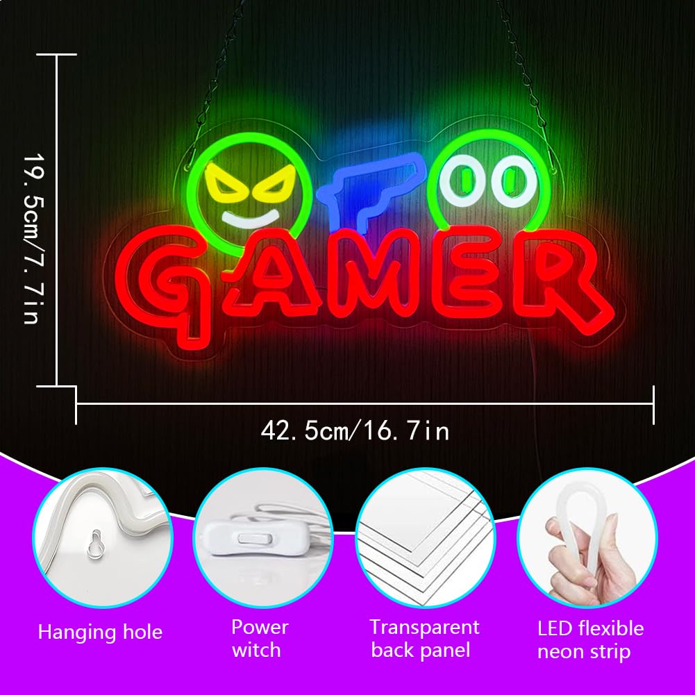 게이머 네온사인 LED 벽등 맞춤형 다채로운 게임 네온 - Wedding Led 리뷰 및 가격