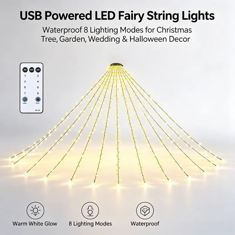 방수 USB LED 스트링 조명, 크리스마스 트리 웨딩 - Wedding Led 리뷰 및 가격