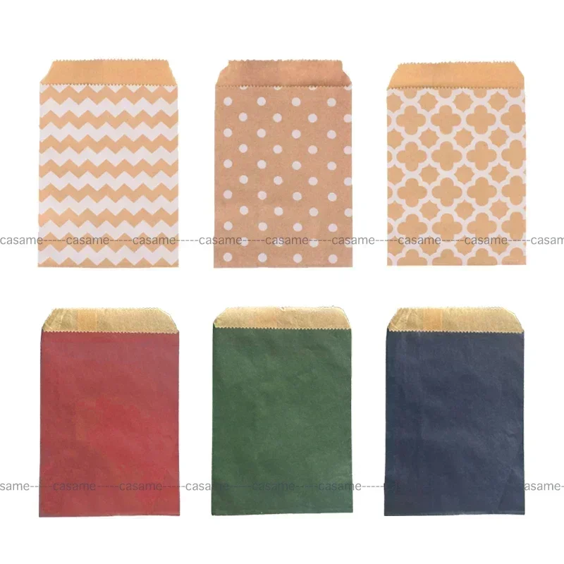 50개, 15x10cm 웨이브 도트 크래프트 종이 캔디 - Wedding Supply Business 리뷰 및 가격