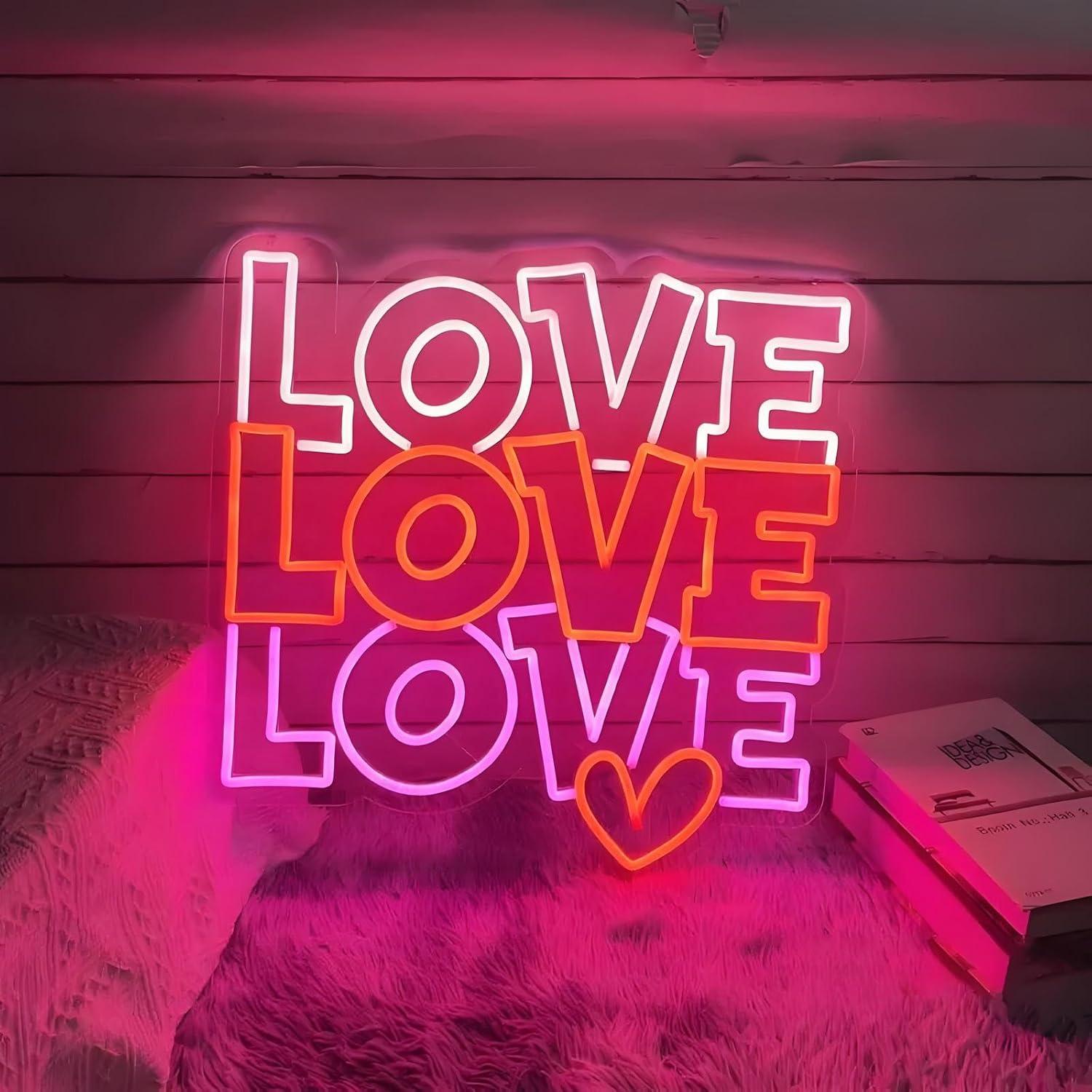 사랑 네온사인 USB 디밍 가능 LED 네온 조명, 결 - Wedding Shop 리뷰 및 가격